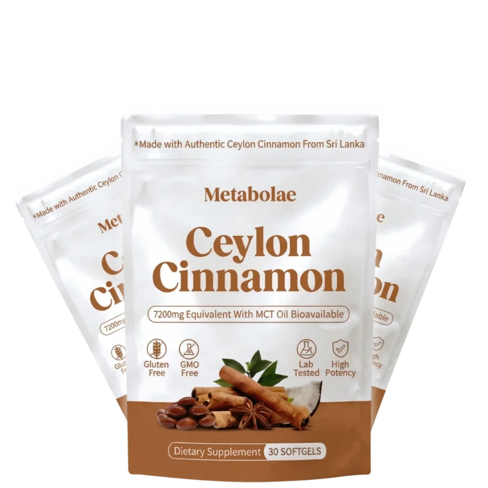 Three pouches of Metabolae Ceylon Cinnamon