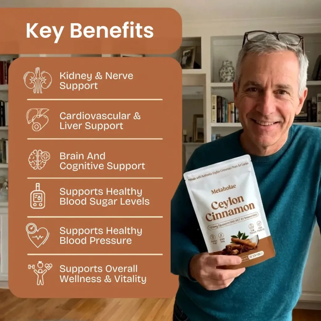 Metabolae Ceylon Cinnamon 7200mg Equivalent with MCT Oil