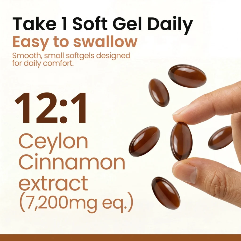 Metabolae Ceylon Cinnamon 7200mg Equivalent with MCT Oil
