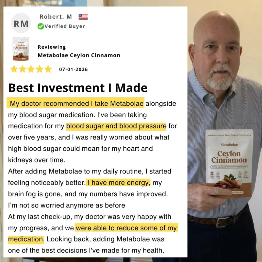 Metabolae Ceylon Cinnamon 7200mg Equivalent with MCT Oil